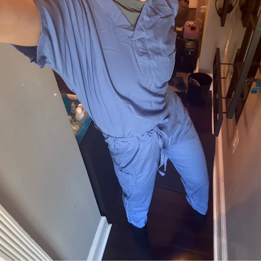 Blue Scrub Set